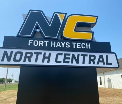 Fort Hays Tech North Central Entrance Sign