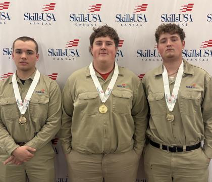 Fort Hays Tech North Central welding team for SkillsUSA competition
