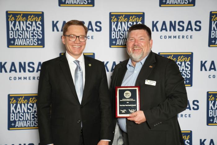 President Burks accepting to the stars award
